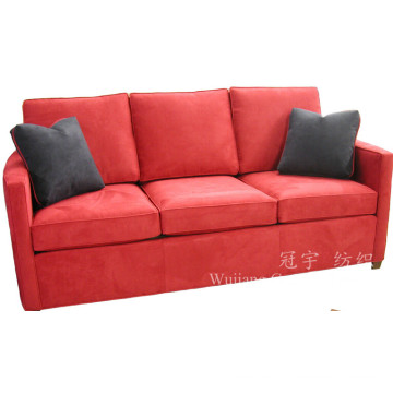 Tecido de couro de camurça super macio para capas de sofá de mobiliário